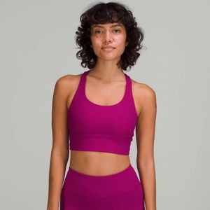 Lululemon Energy Longline Bra Ribbed Luxtreme *Medium Support
Magenta Purple